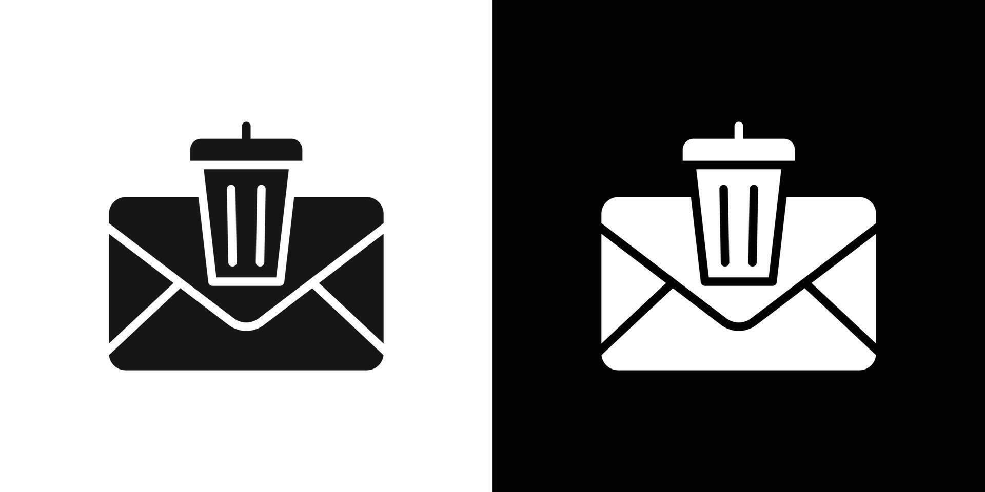 Delete message icon logo set vector