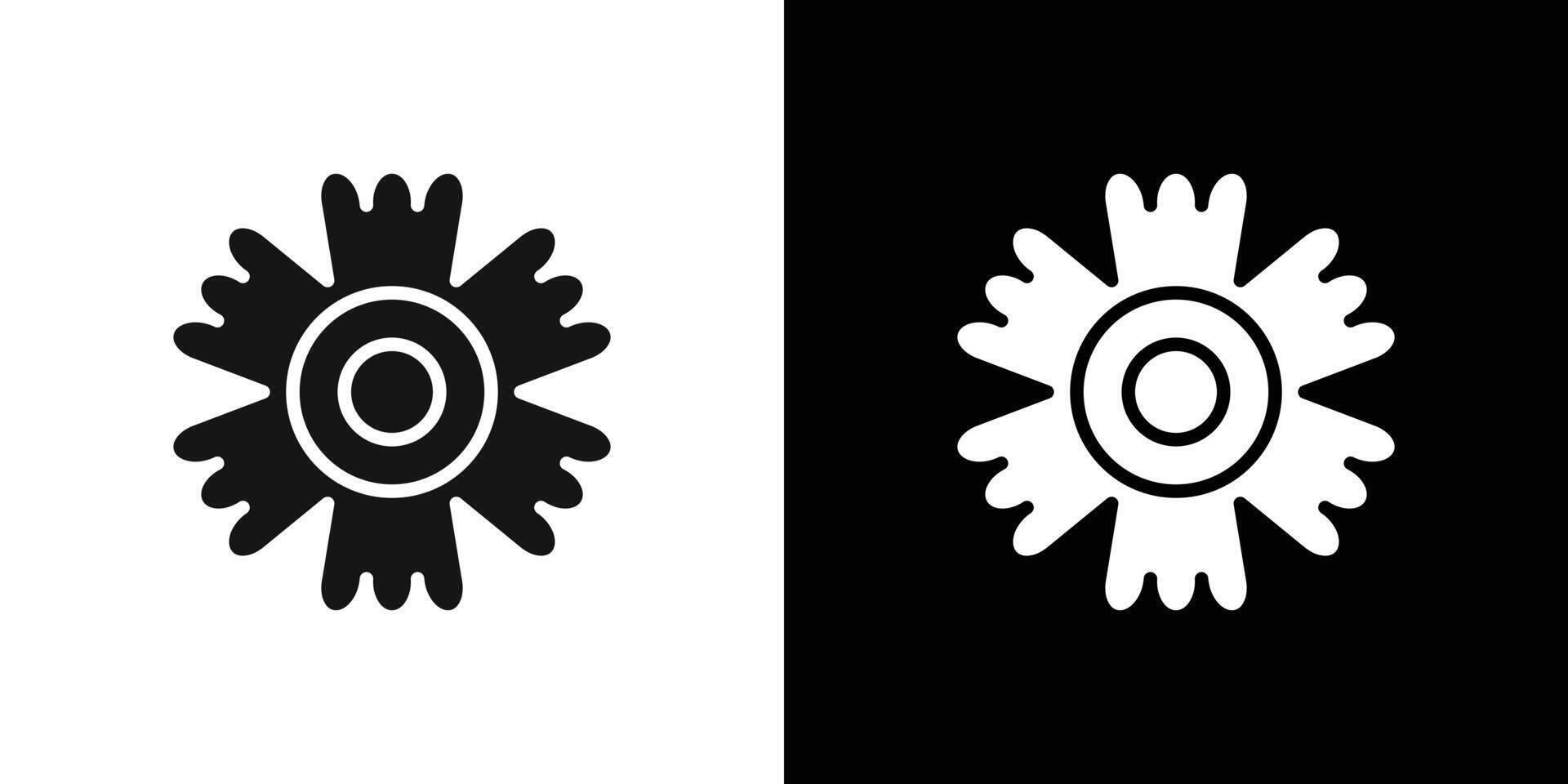 dianthus icon logo set vector