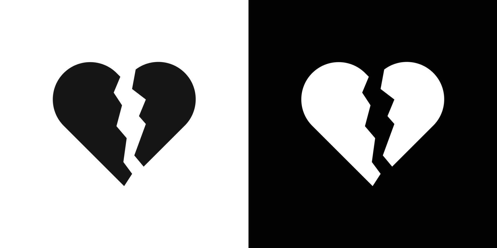 Divorce icon logo set vector
