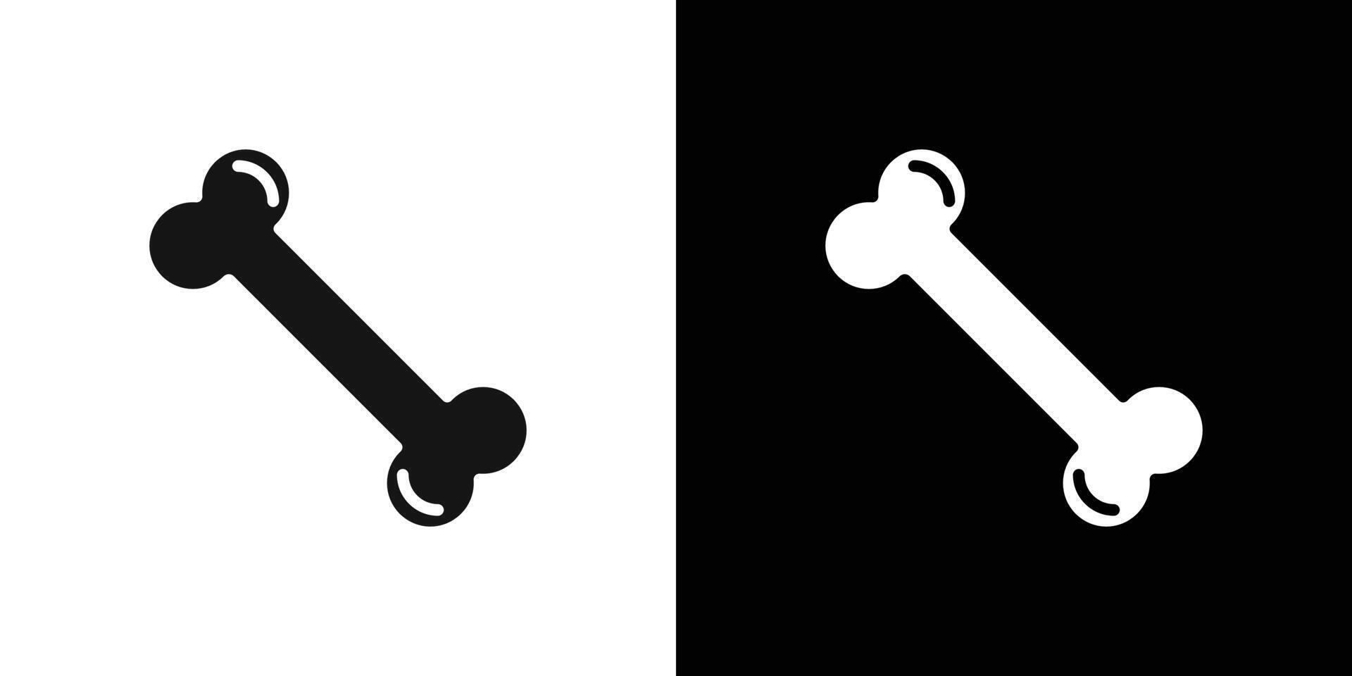Dog bone icon logo set vector