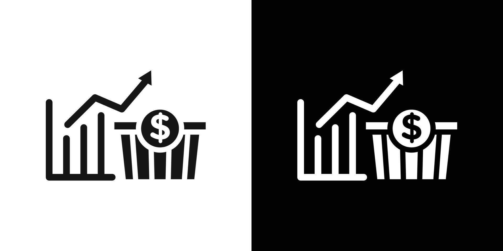 Food inflation icon logo set vector