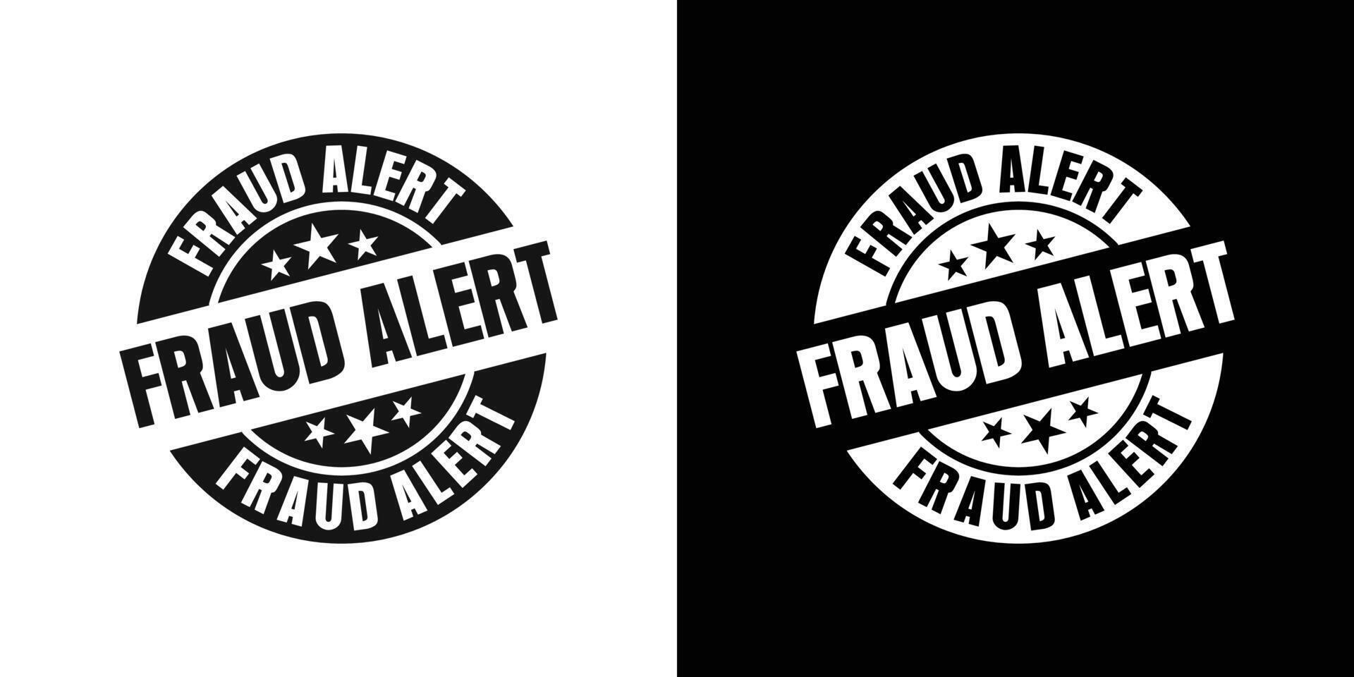 Fraud Alert icon logo set vector