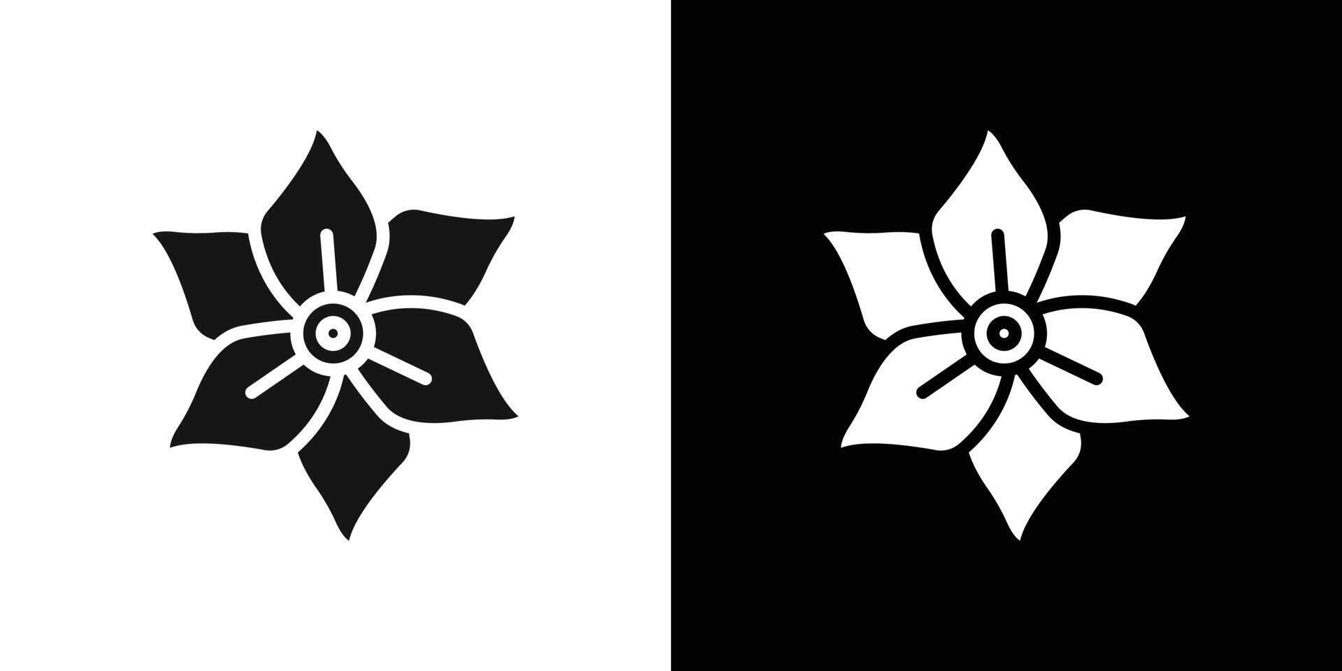 gladiolus icon logo set vector