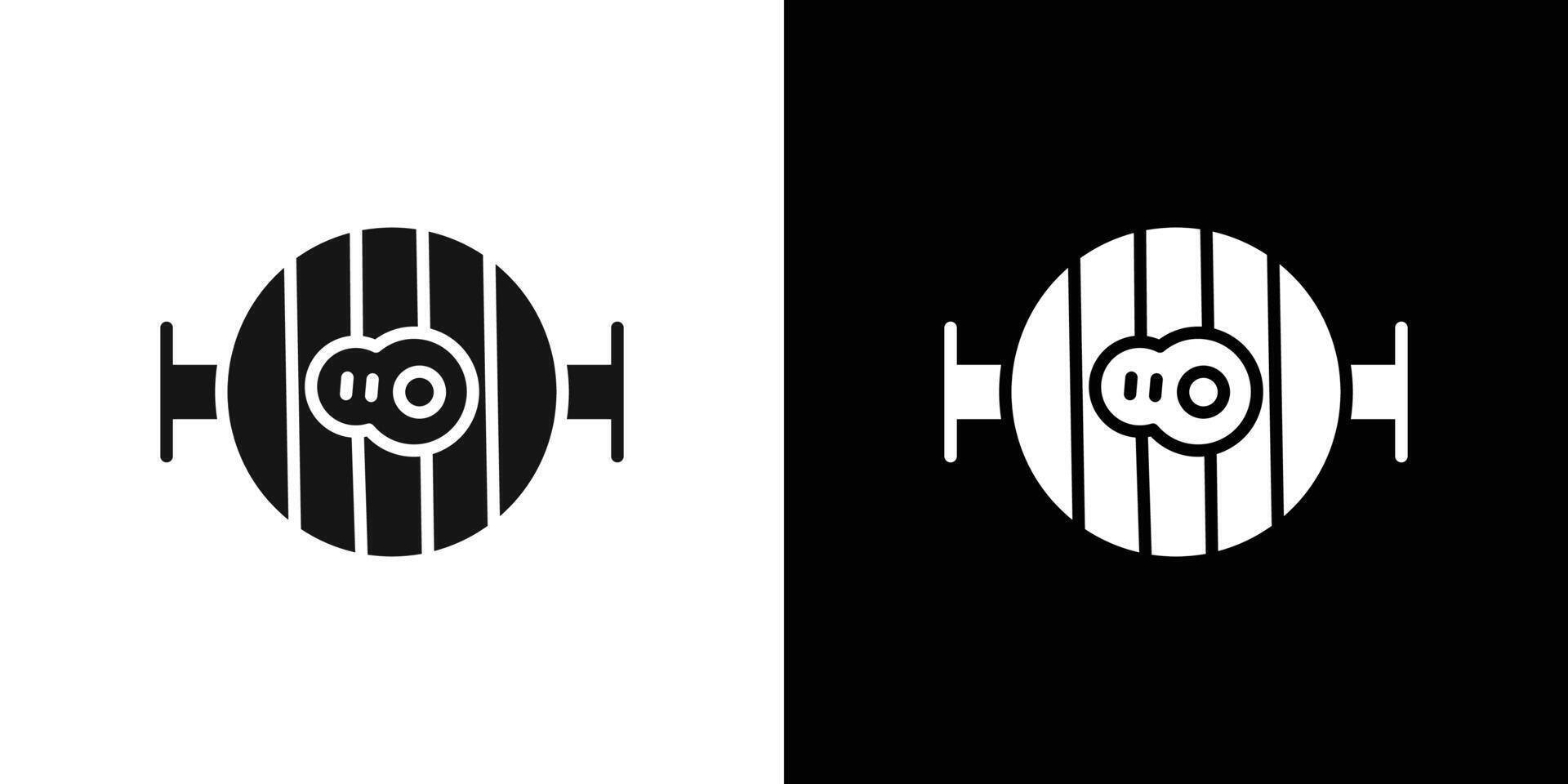grill icon logo set vector