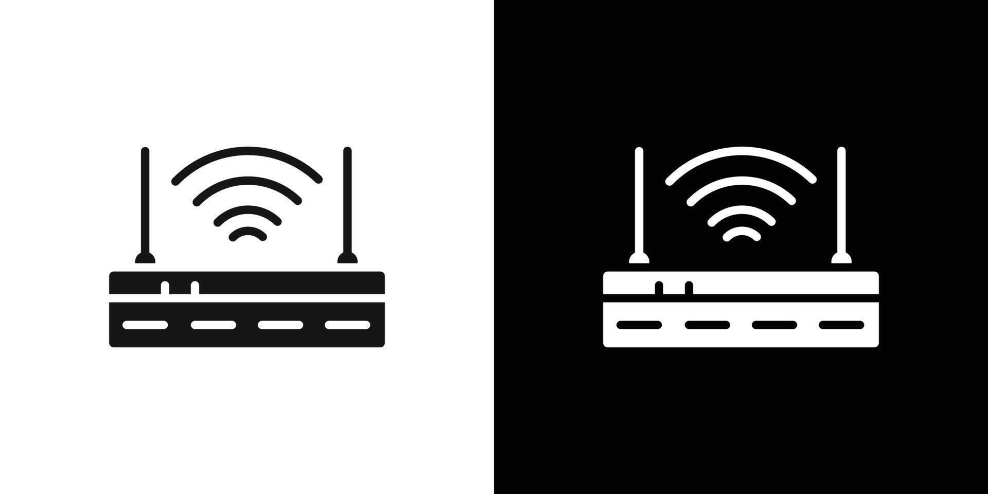 internet router icon logo set vector