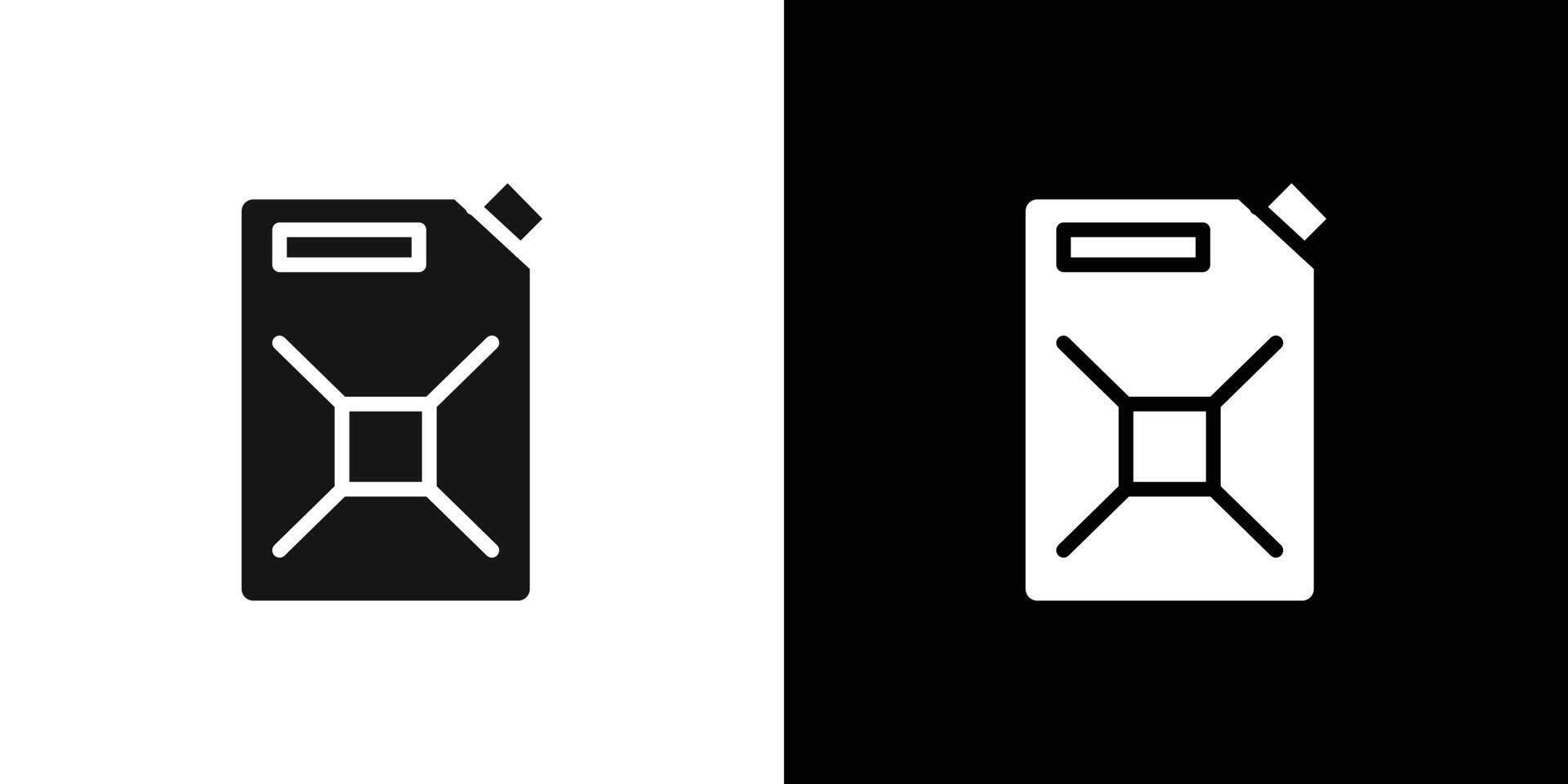 Jerrycan oil icon logo set vector