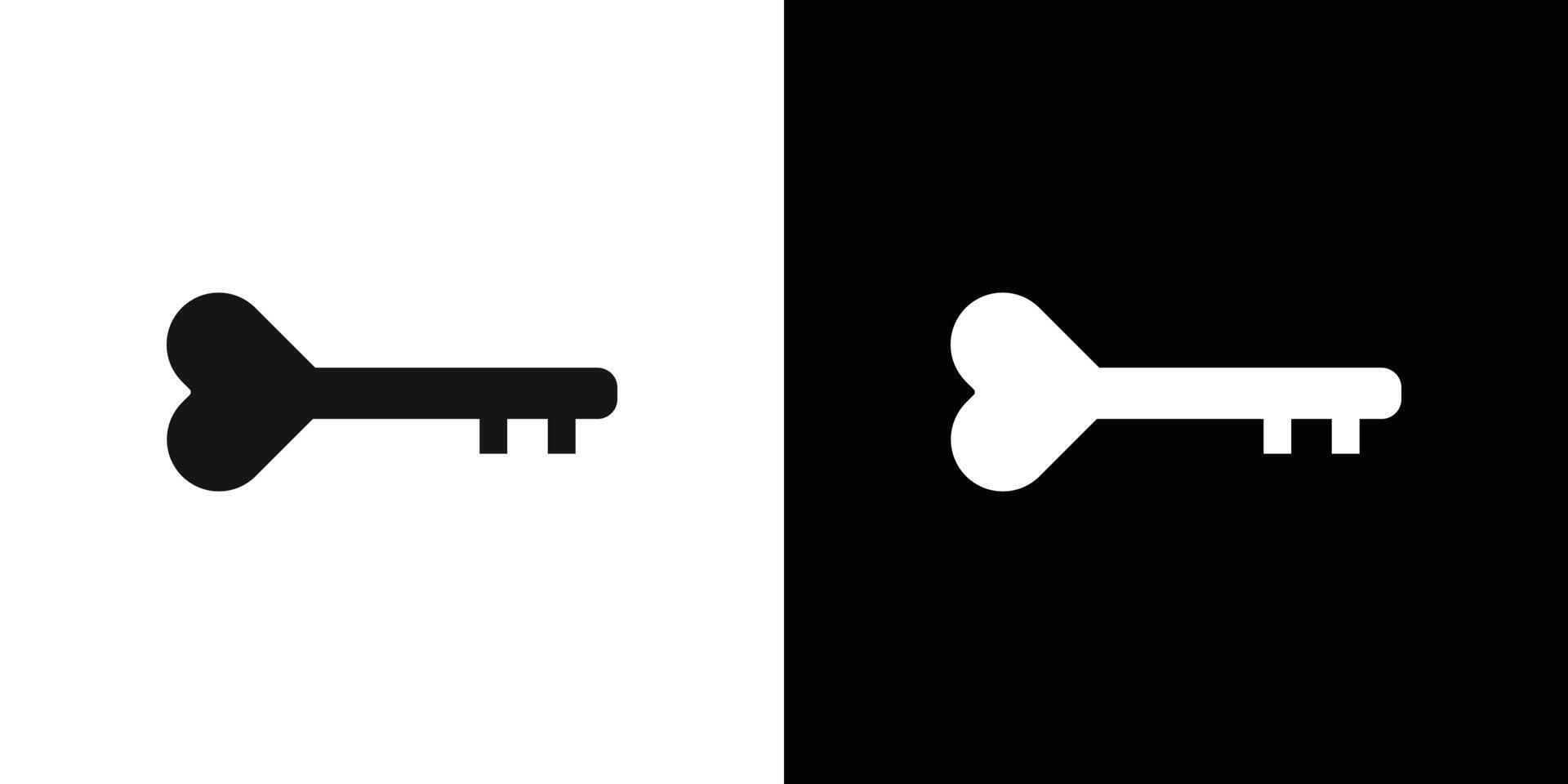 Love key Icon logo set vector