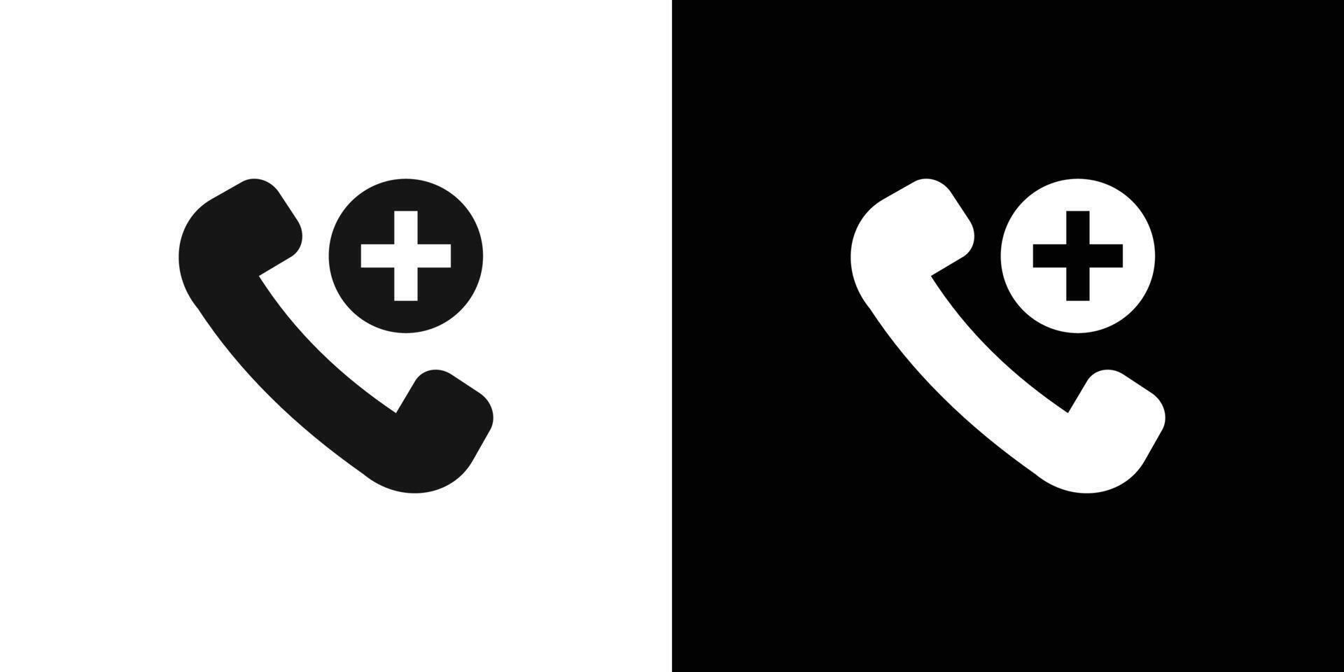 Medical help icon logo set vector