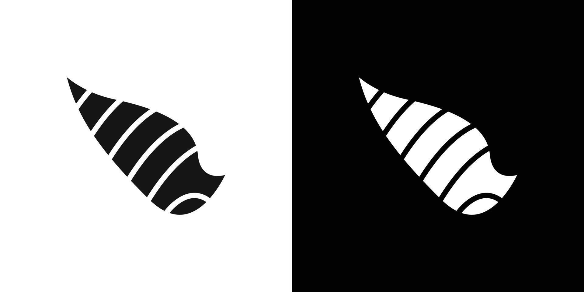 Sea shell icon logo set vector