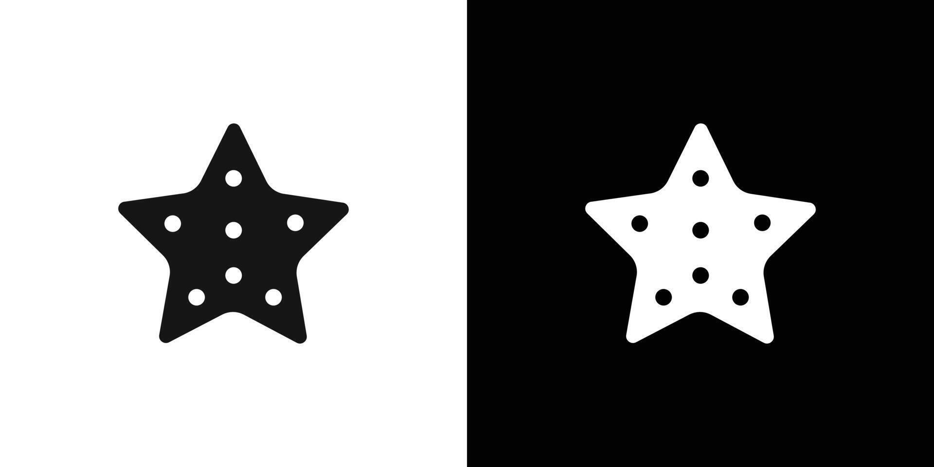 sea star icon logo set vector