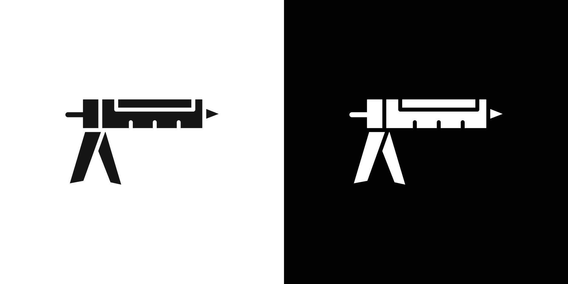 sealant gun icon logo set vector
