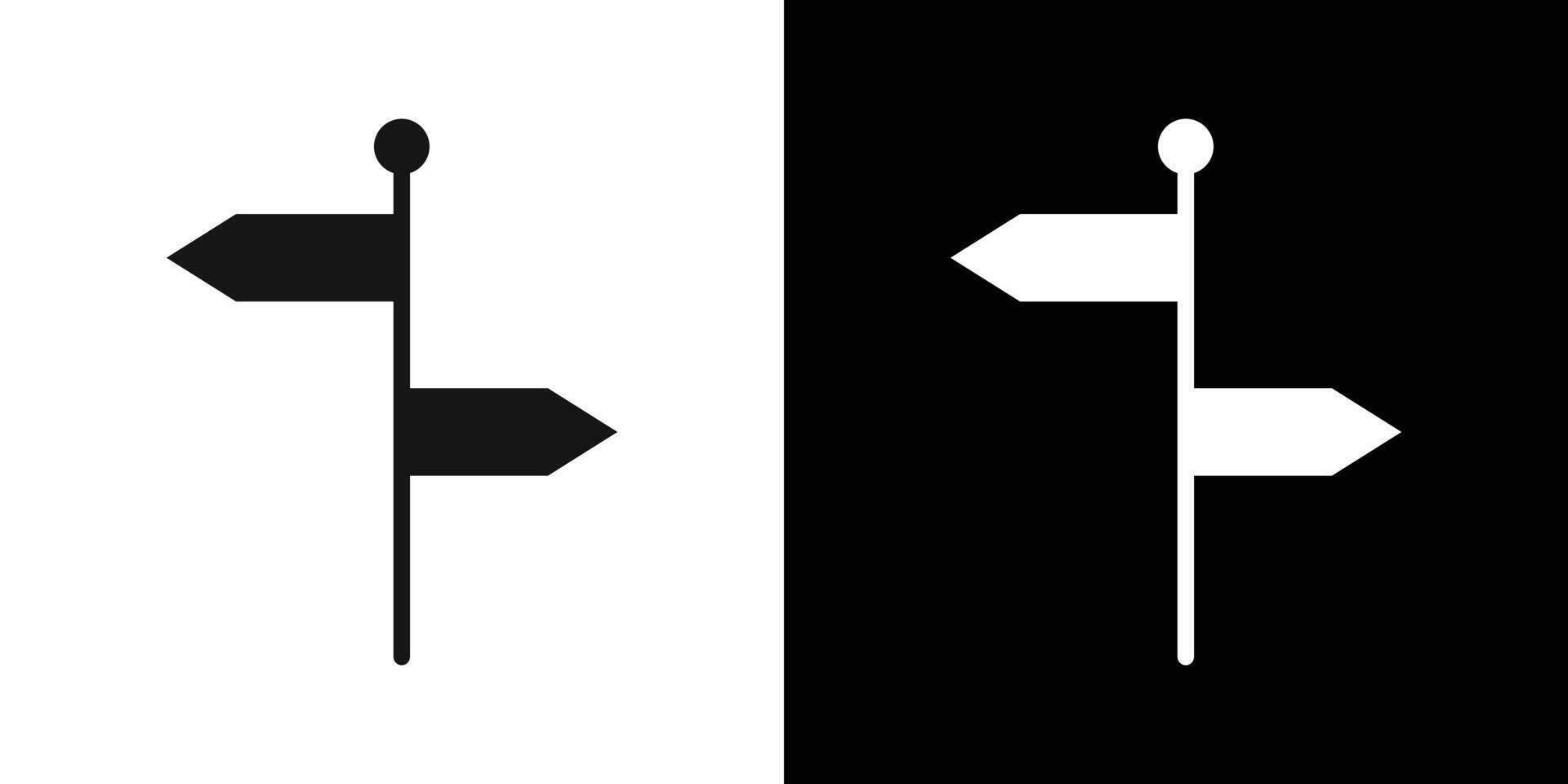 signpost icon logo set vector
