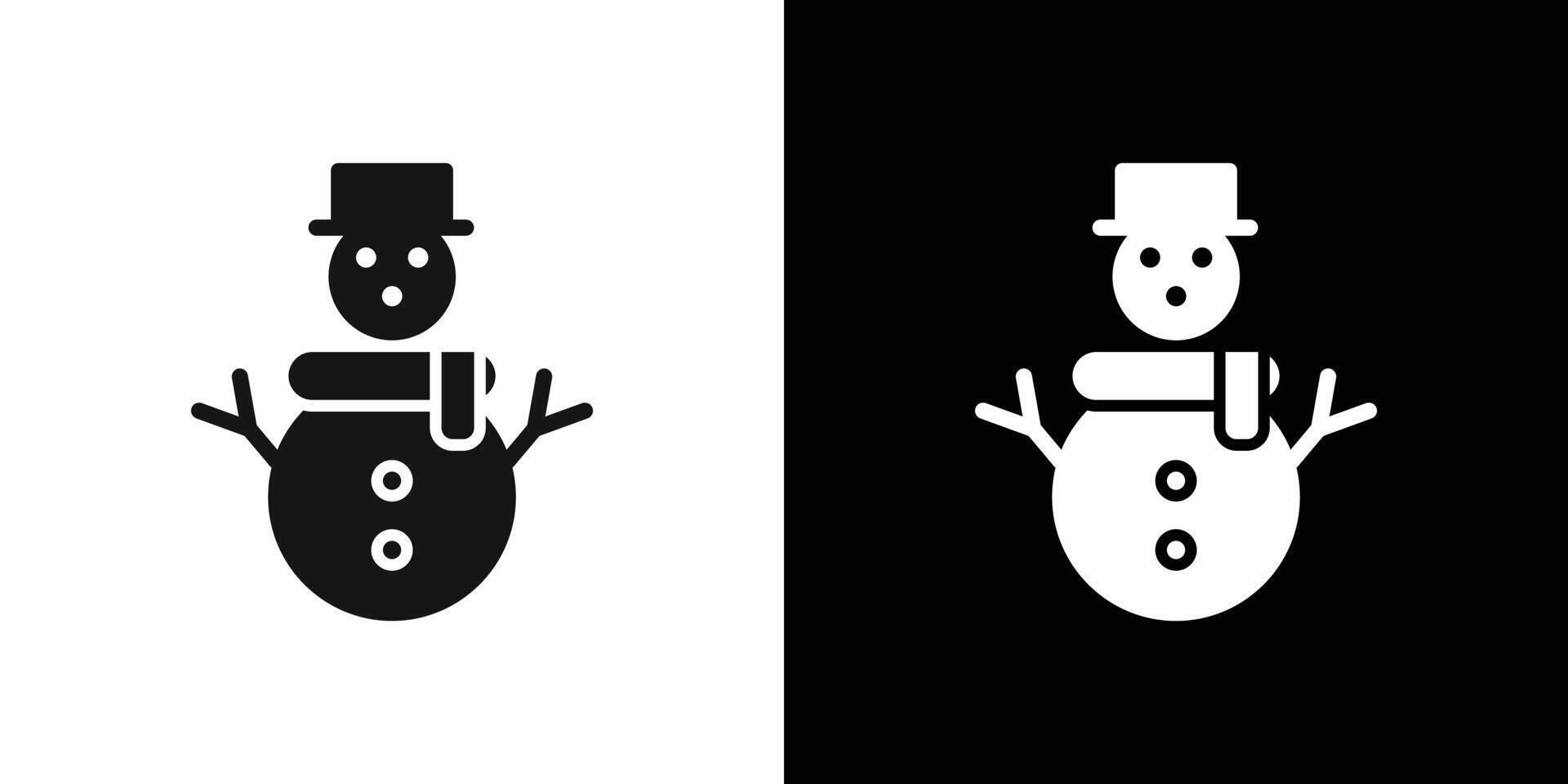 snow man icon logo set vector