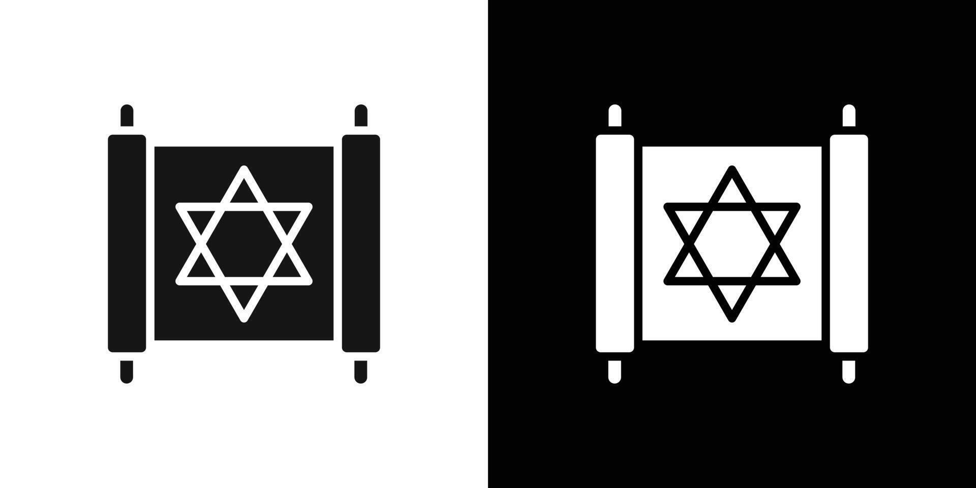 Torah icon logo set vector