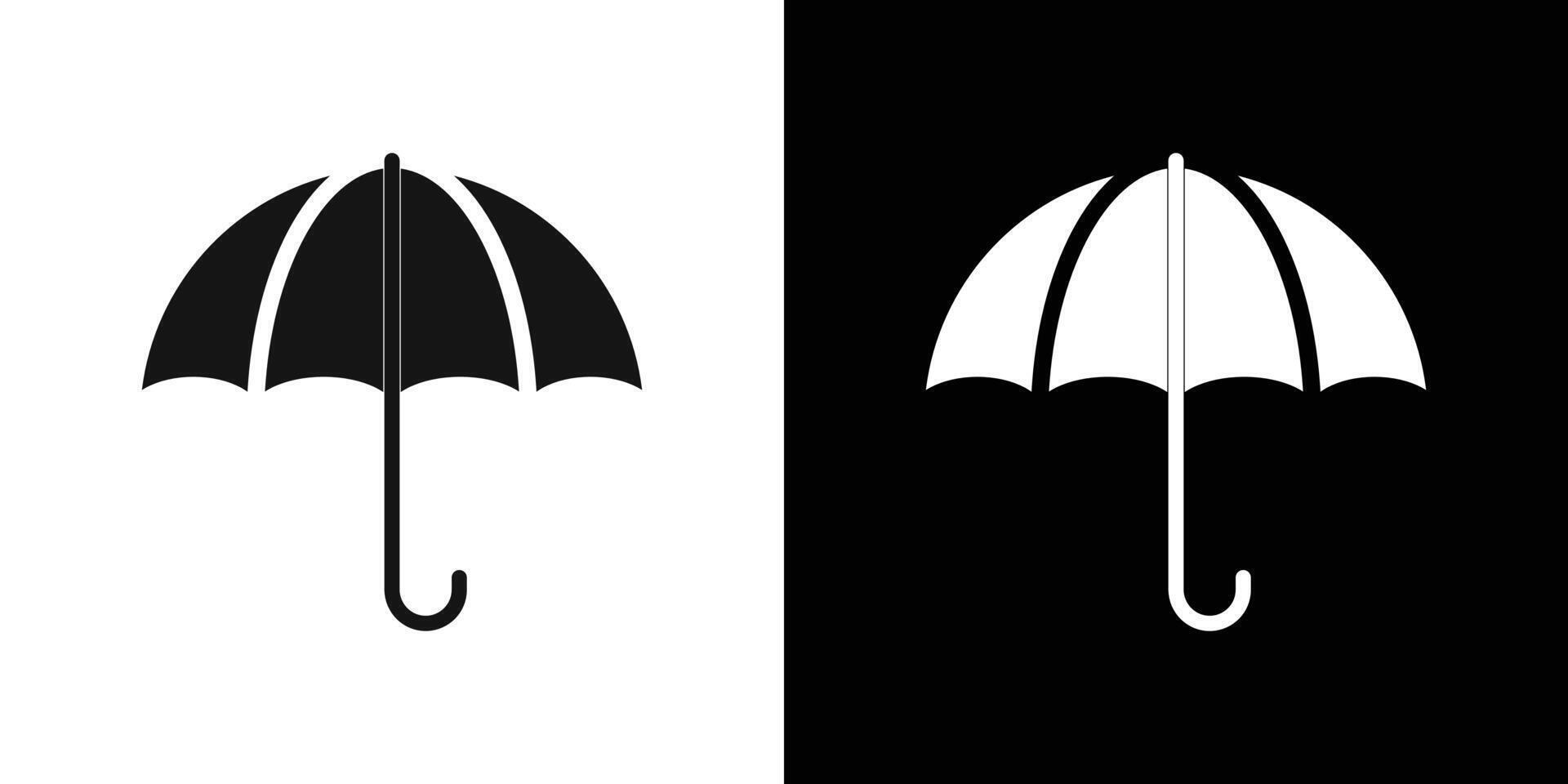 Umbrella icon logo set vector