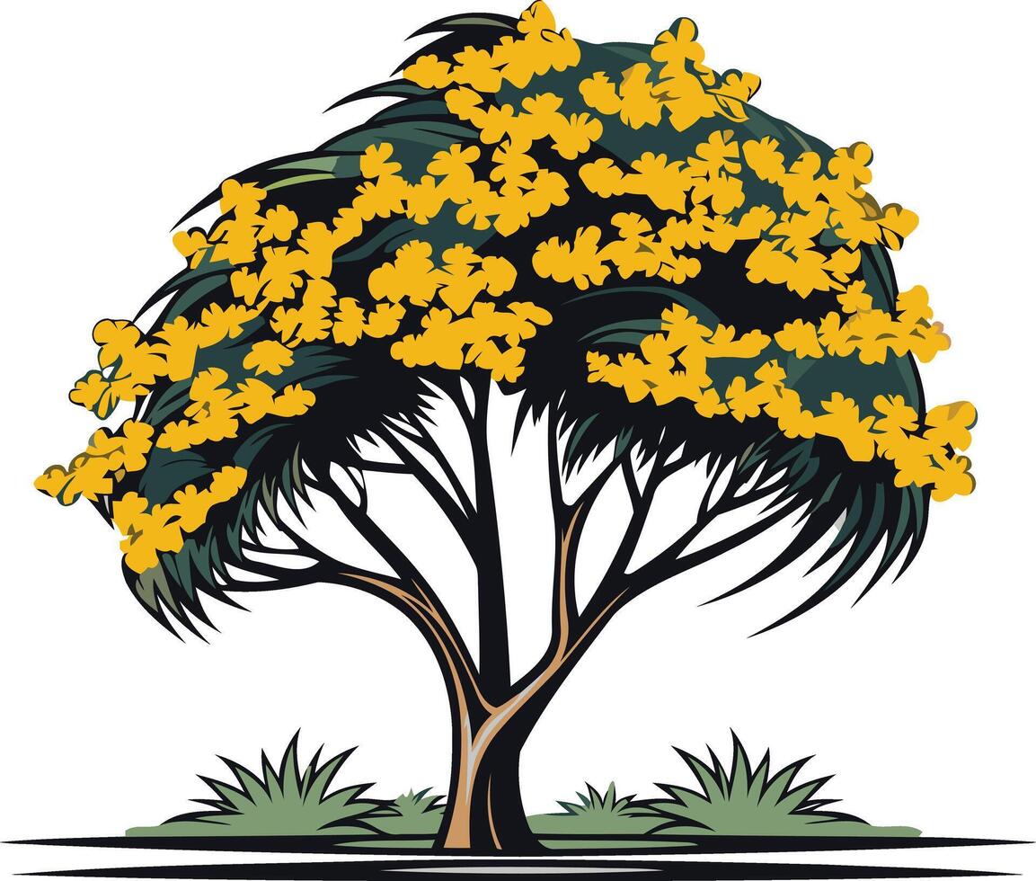 Blooming Tree Illustration vector