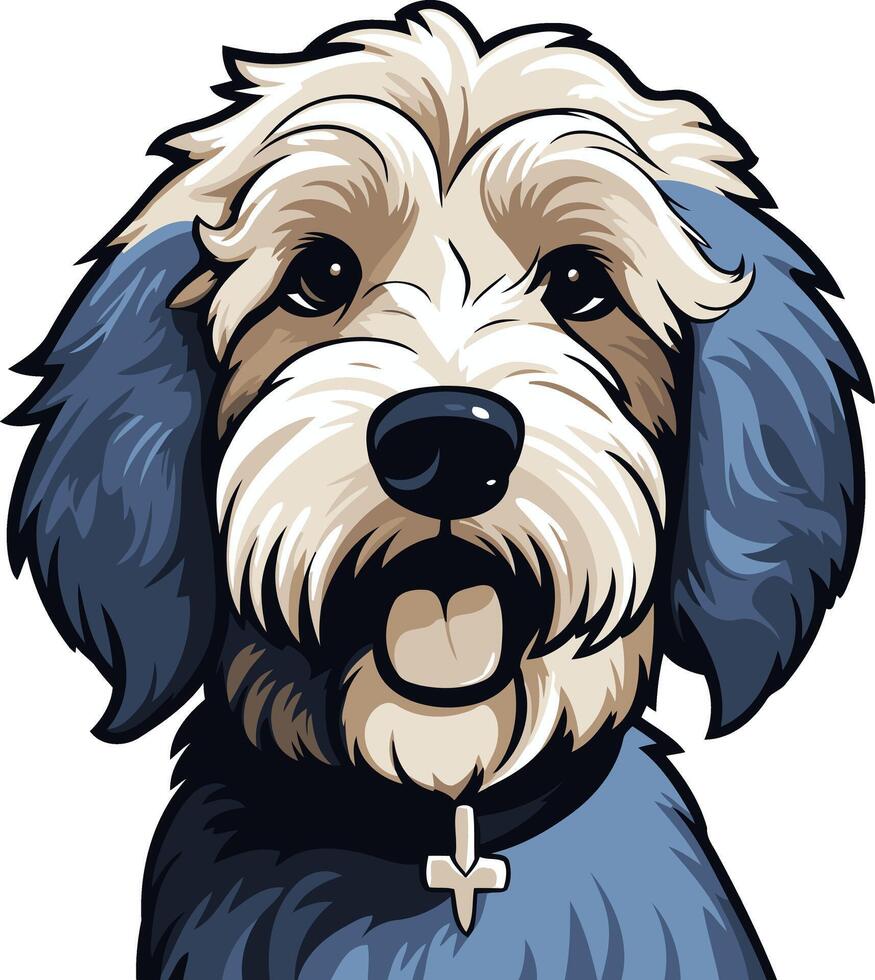 Adorable cartoon illustration of a friendly dog, perfect for pet-related projects, greeting cards, and social media vector