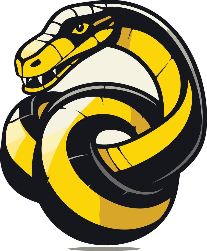 Yellow and Black Cobra Logo vector