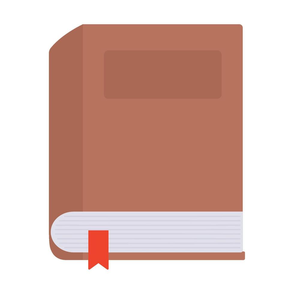 An open book with a red ribbon on it vector