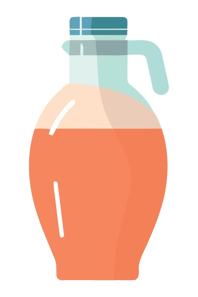 A jug of orange juice on a white background vector