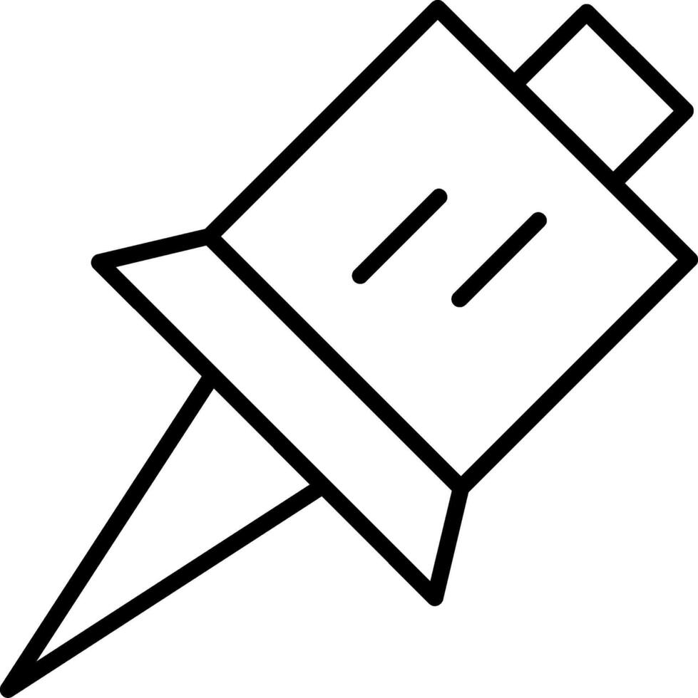 Pin Icon Design vector