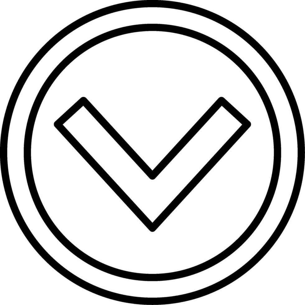 Chevron Down Icon Design vector