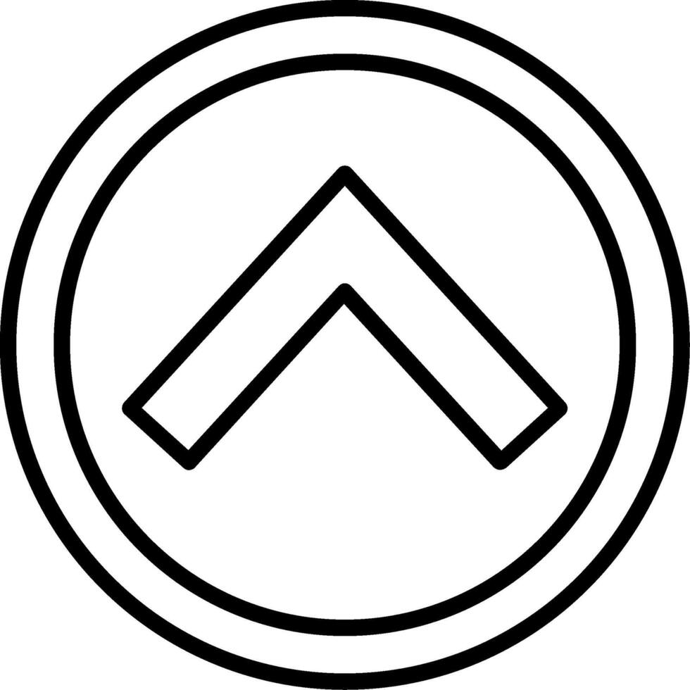 Chevron Up Icon Design vector
