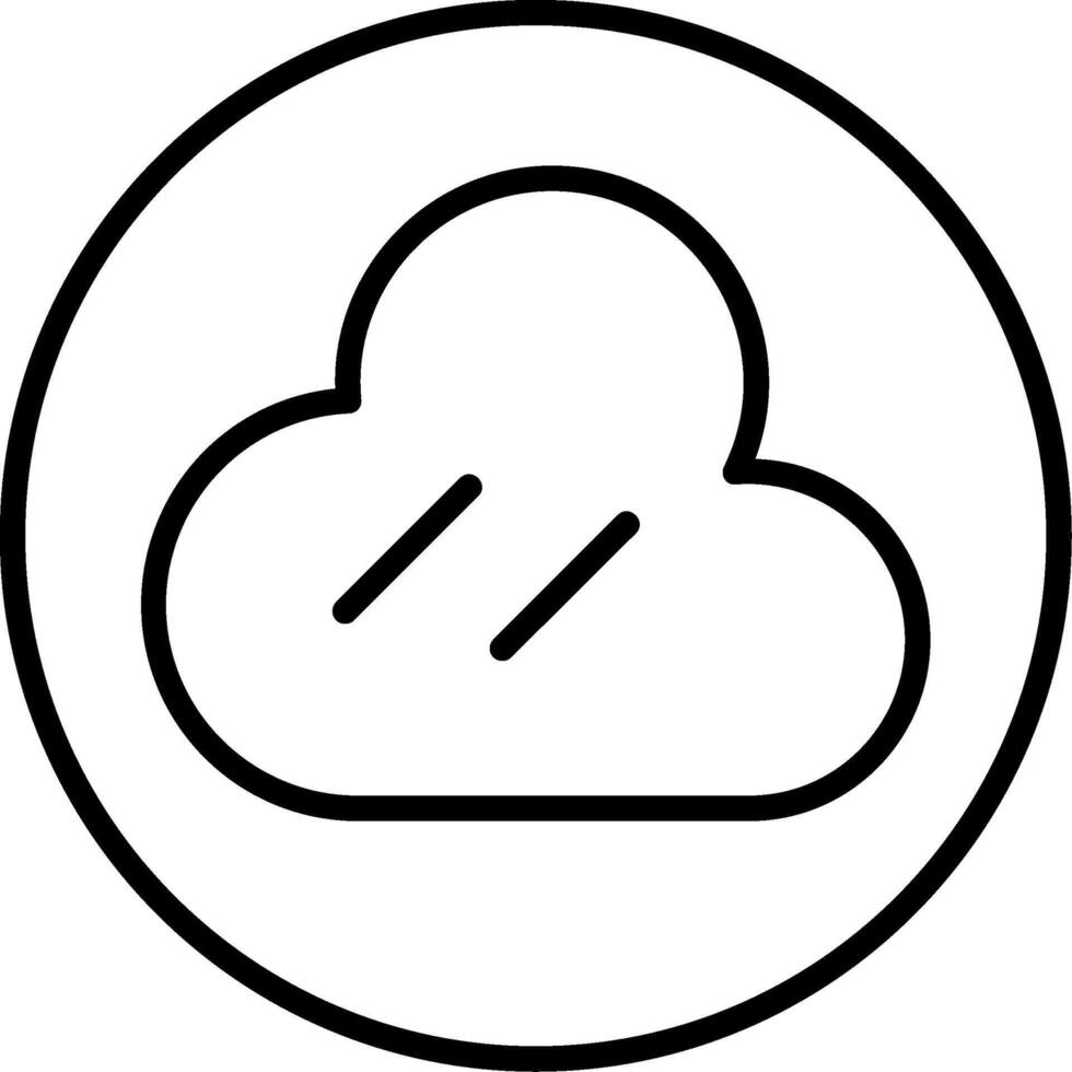 Cloud Circle Icon Design vector