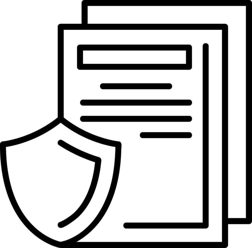 Document protection Icon Design vector