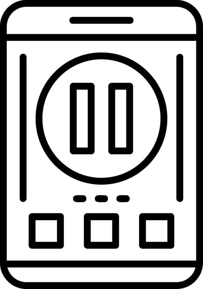 Pause Icon Design vector