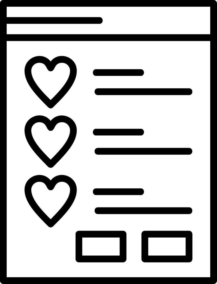 Wishlist Icon Design vector