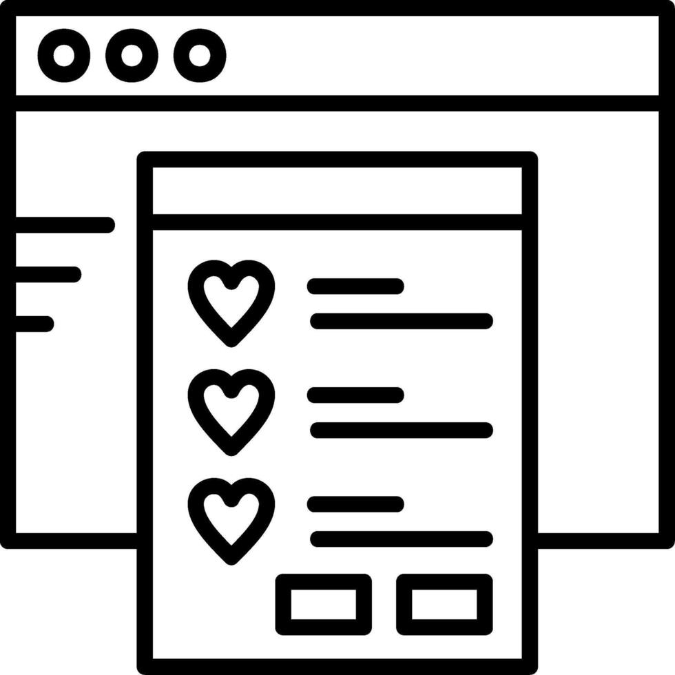 Wishlist Icon Design vector