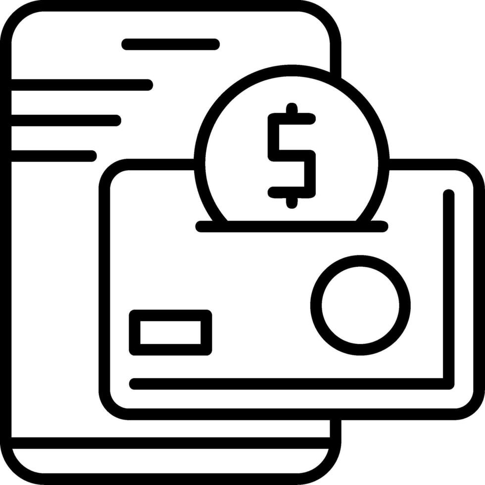Digital Wallet Icon Design vector