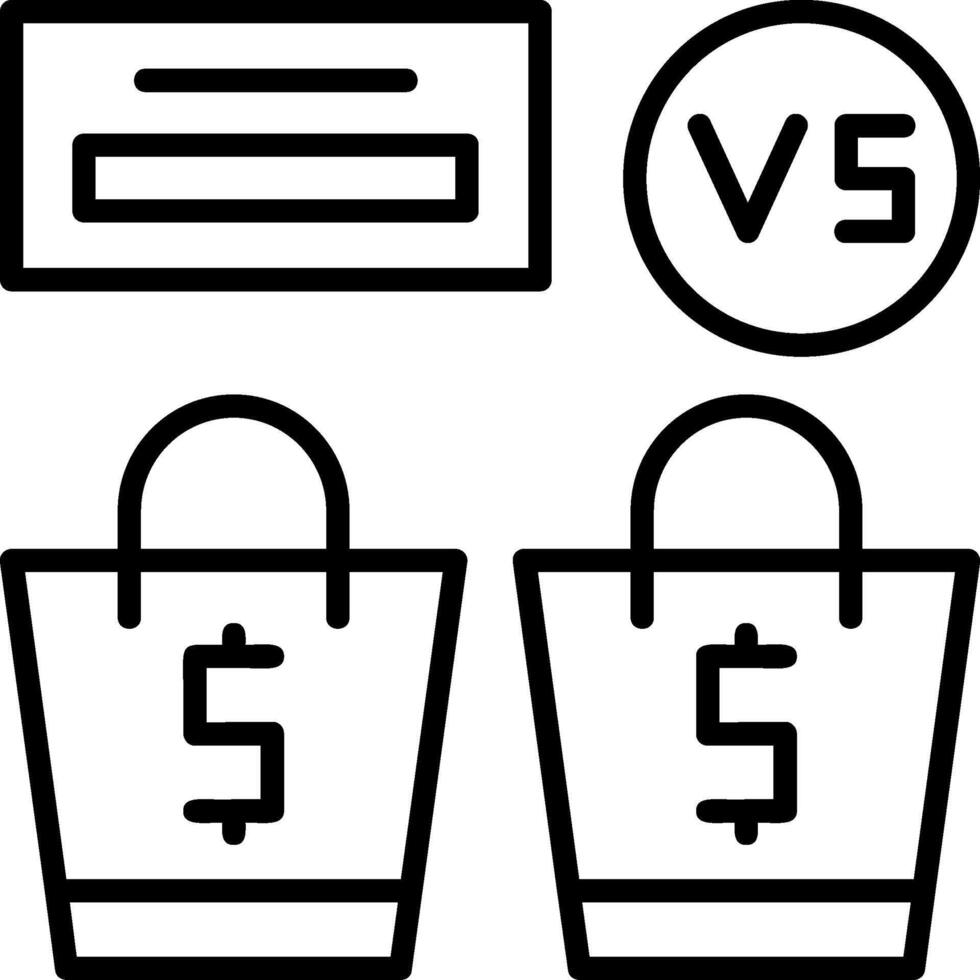 Price Comparison Icon Design vector