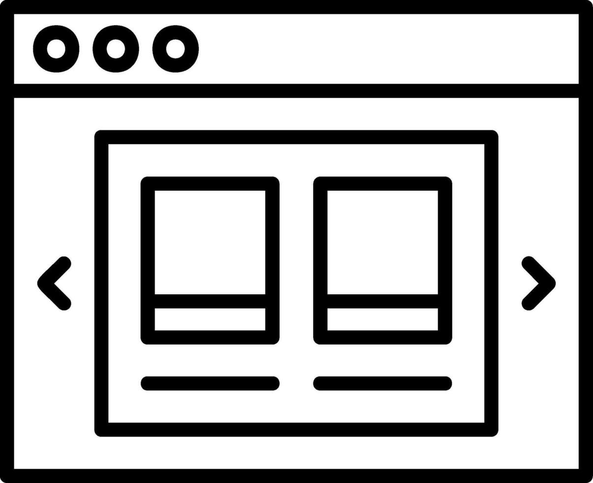 Product Carousel Icon Design vector