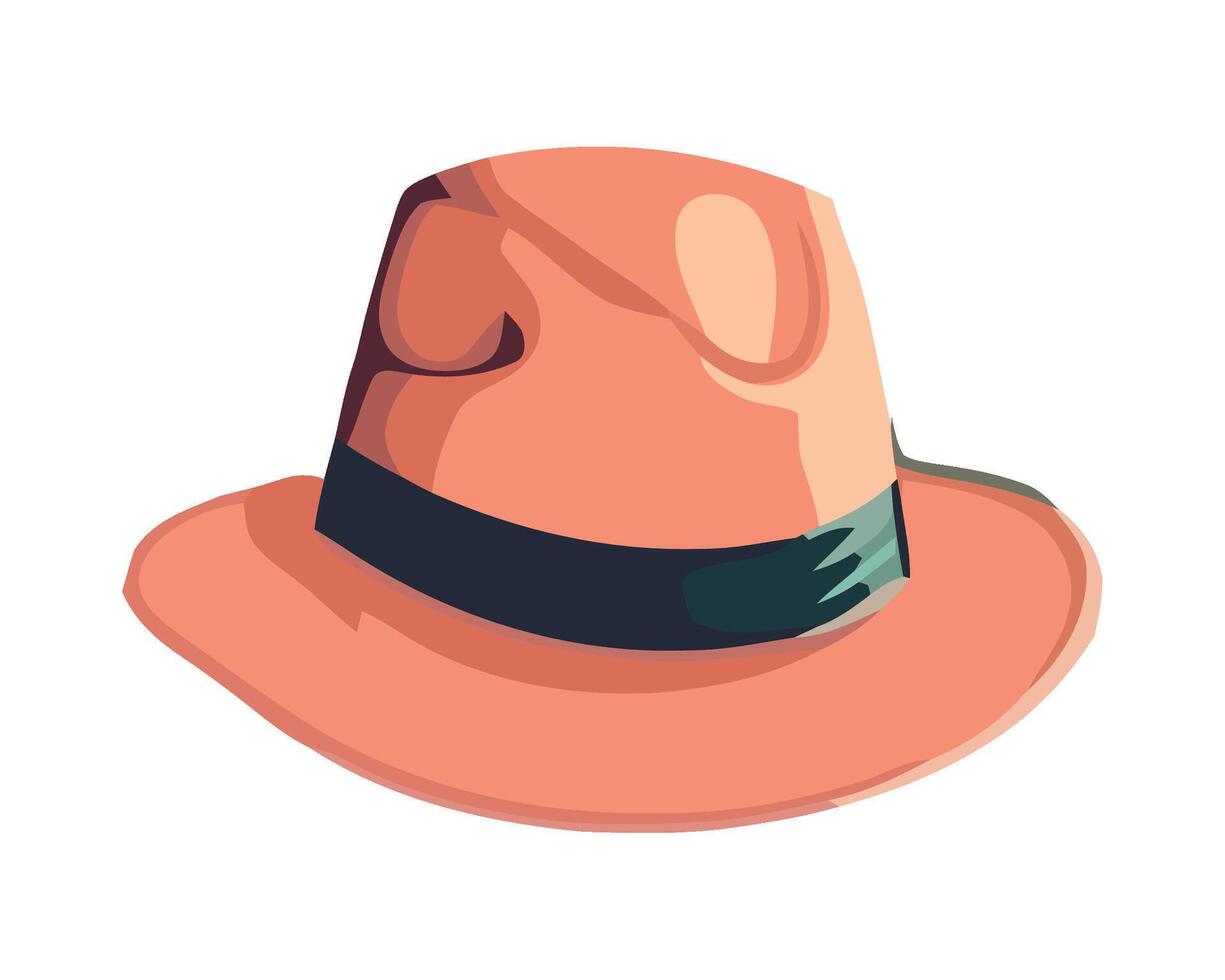 A hat is shown on a white background vector