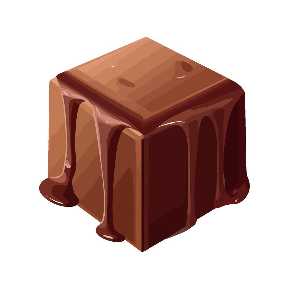 Chocolate bar illustration isolated on white background vector
