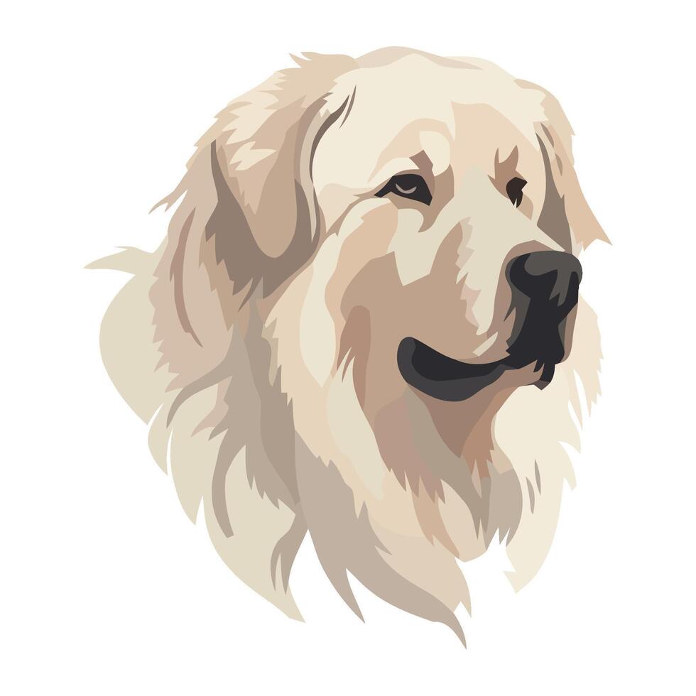 A dog is shown in this illustration vector