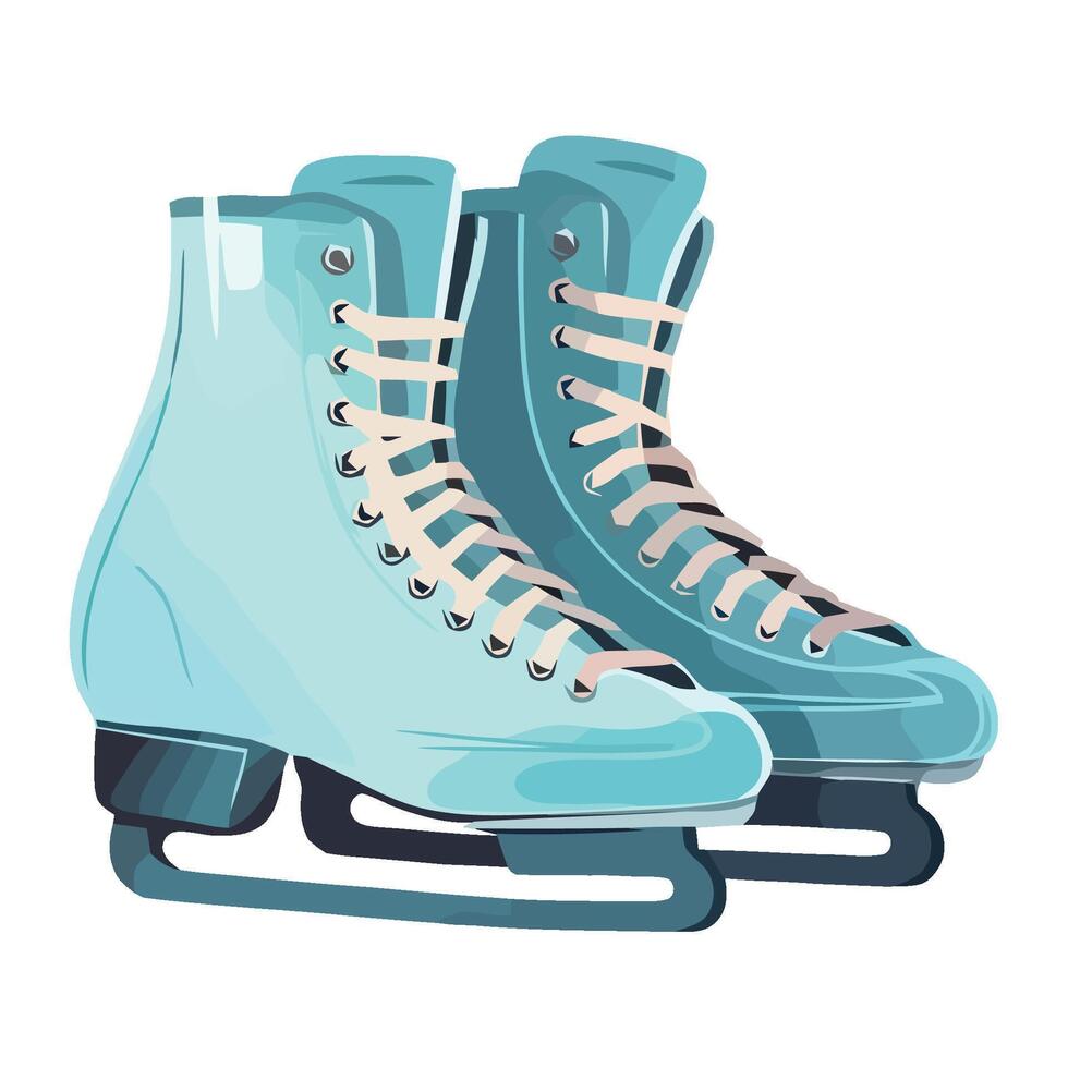 Ice skates illustration vector