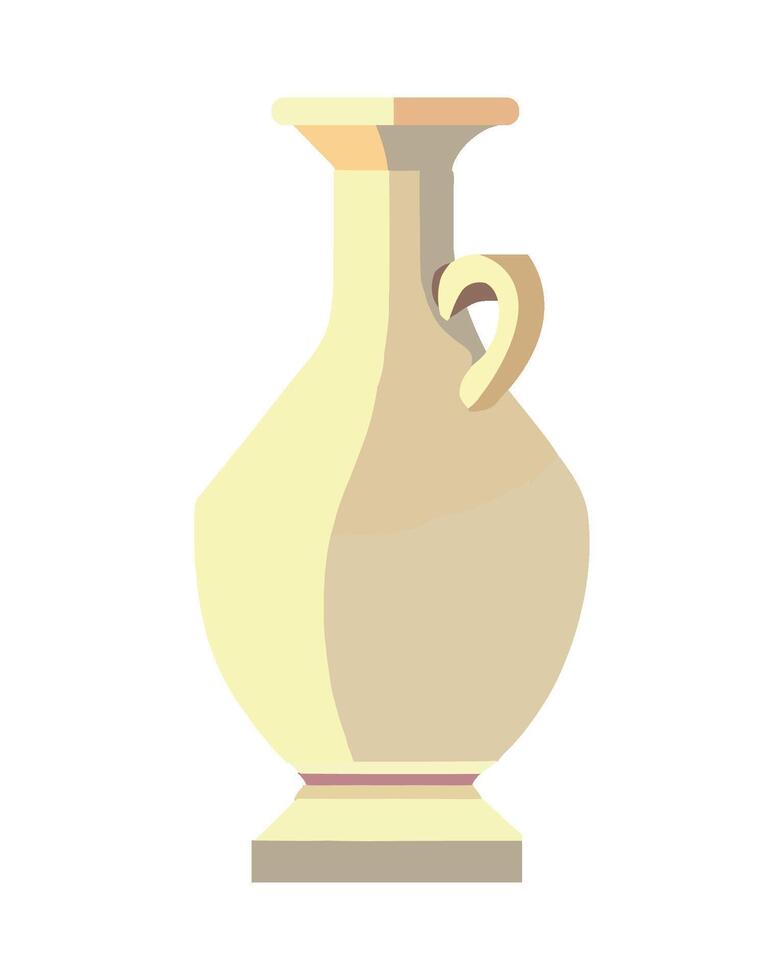 Ancient vase icon in cartoon style on a white background vector