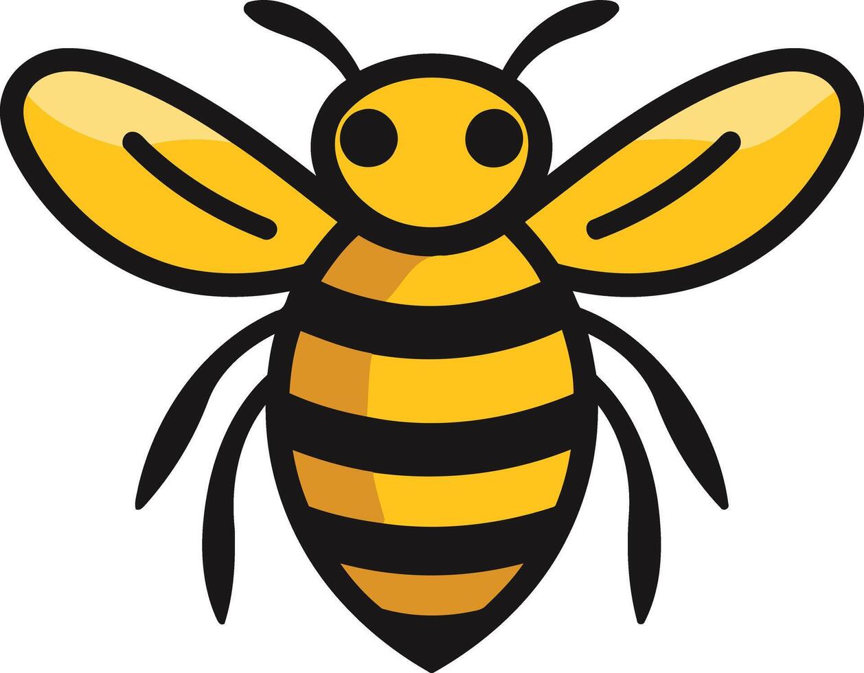 Cartoon Bee Illustration vector