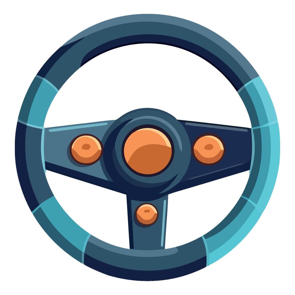 Car steering wheel icon illustration vector