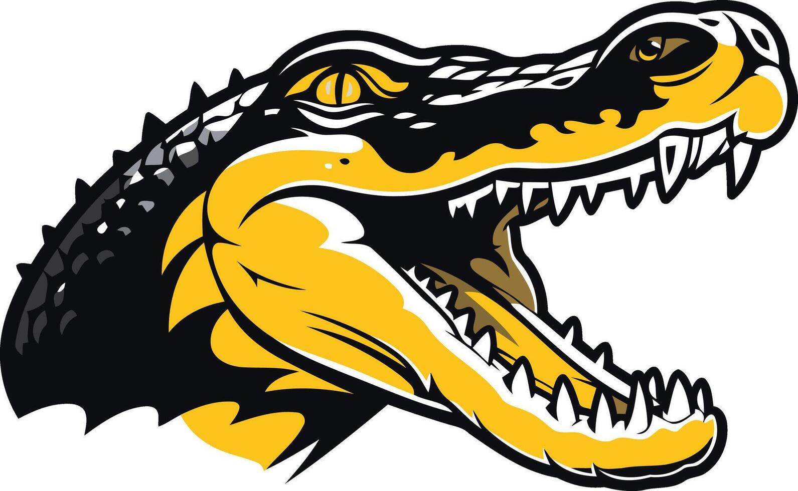 Aggressive Alligator Mascot Illustration vector