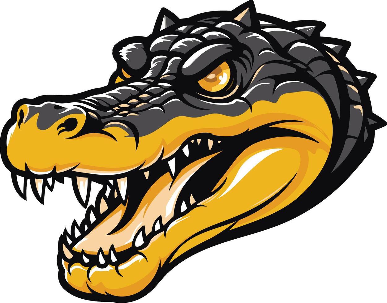 Angry Alligator Mascot Illustration vector