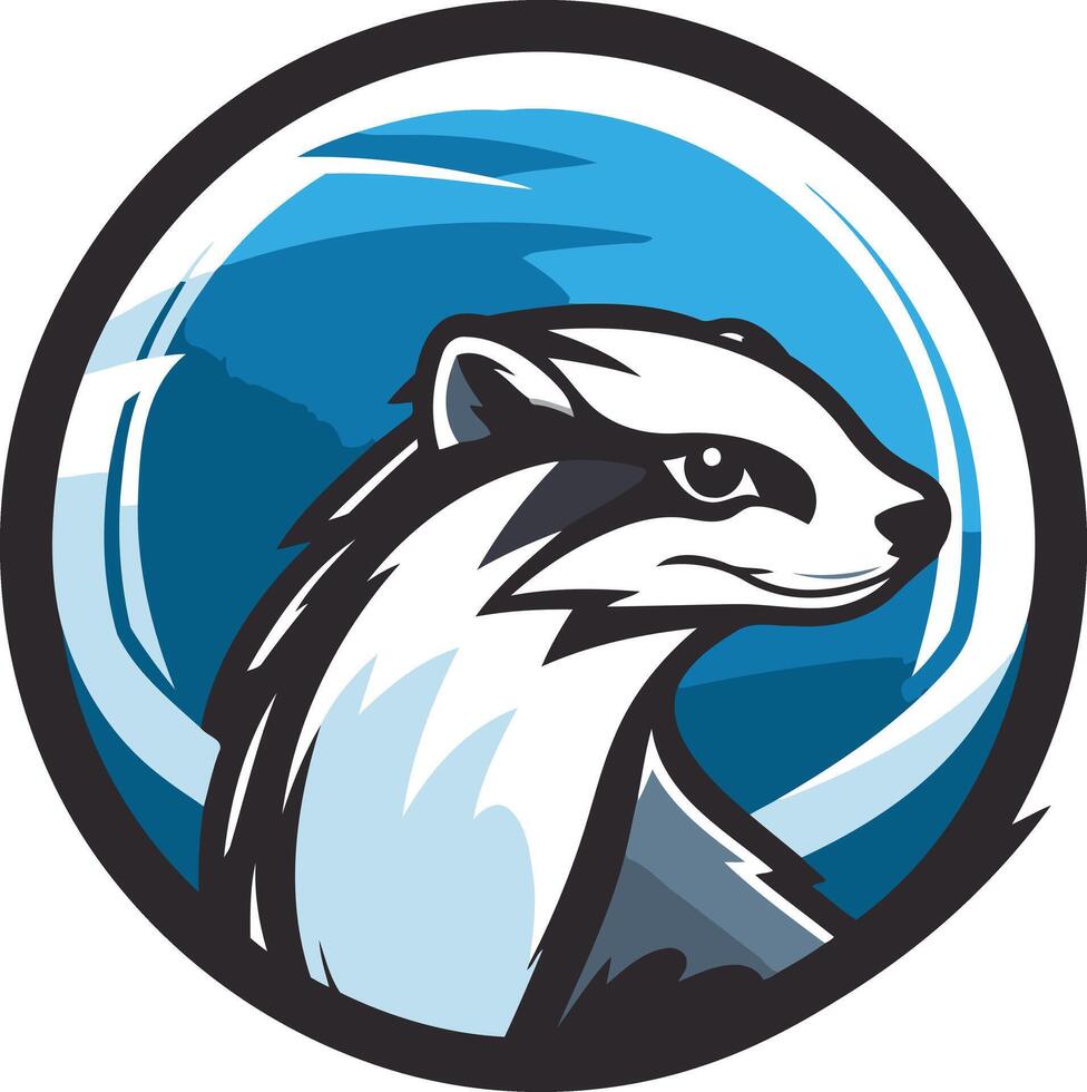 Badger Mascot Logo Design vector