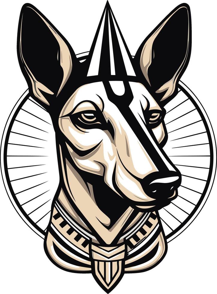 Anubis, The Egyptian God of the Dead vector