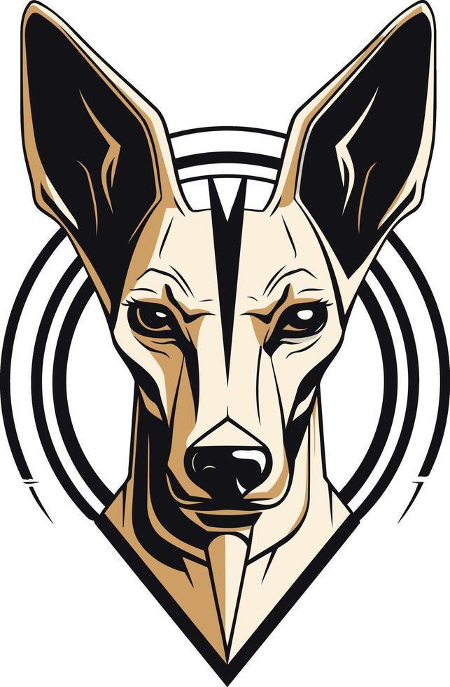 Xoloitzcuintli Dog Breed Illustration vector