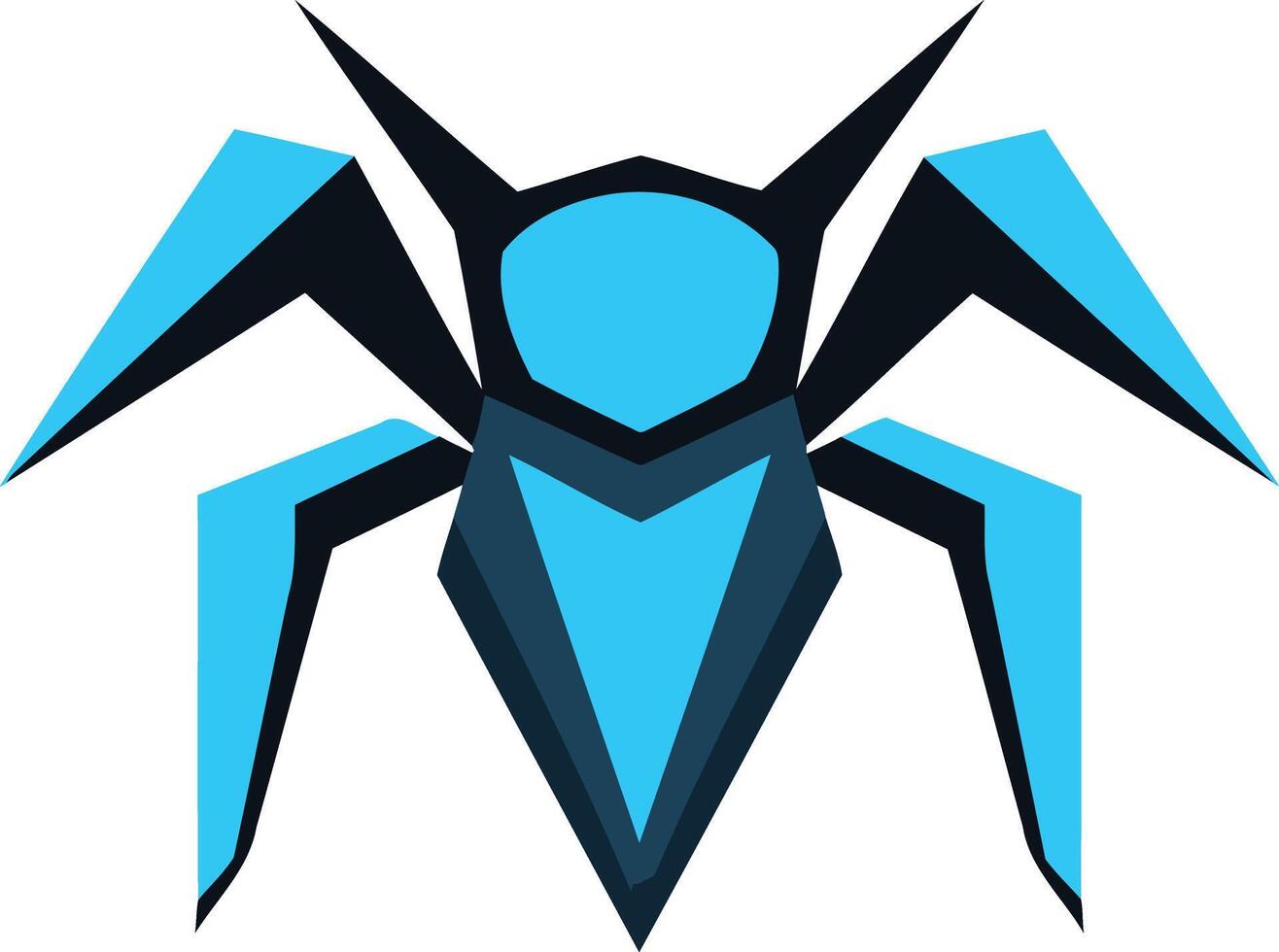 Abstract Geometric Spider Illustration vector