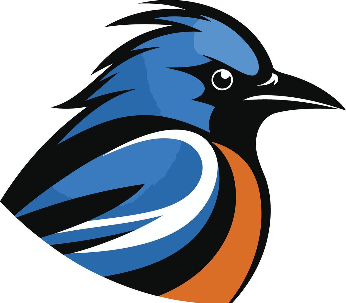 Blue Bird Mascot Design vector