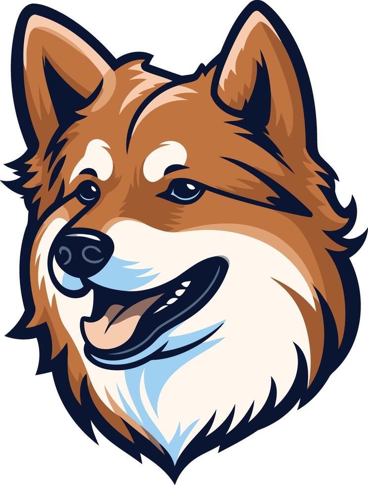 Cartoon Illustration of a Friendly Dog vector